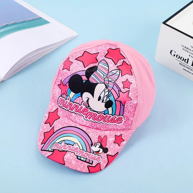 Disney Frozen Minnie Princess Spring Autumn Cartoon Cute Baby Girls Baseball Caps Sunscreen Sports Hats for Girl Children\'s Hat