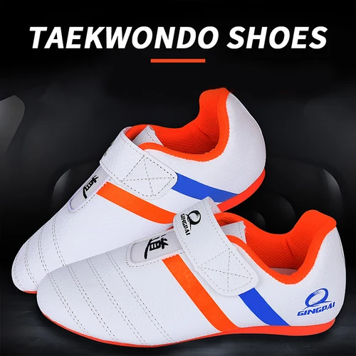 Zapatos de entrenamiento de Taekwondo antideslizantes para interiores, zapatos de Taekwondo para niños, Kickboxing, Kung Fu, Tae, Kwon Do, zapatillas de artes marciales para adultos