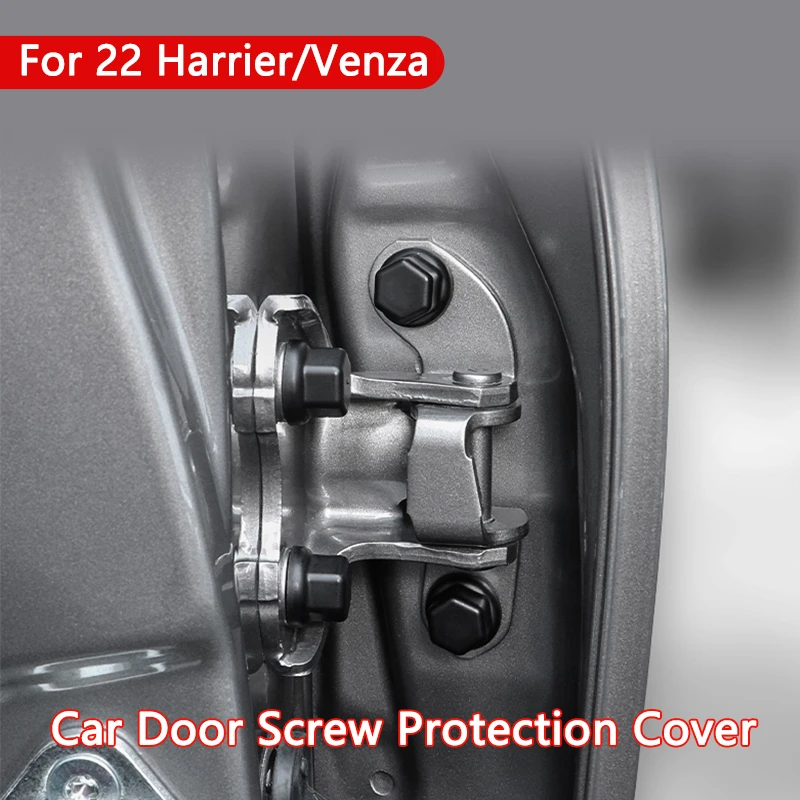 For Toyota Harrier Venza 2022 ABS Door Screw Cover Protective Trim Anti-rust Screw Cap Waterproof Car Styling Exterior Accessory