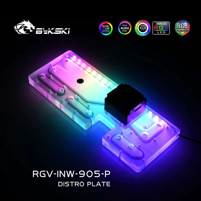 

Bykski RGV-INW-905-P Acrylic Distro Plate /Board Reservoir for IN WIN 905 Computer Case /Water Cooling System /Combo DDC Pump