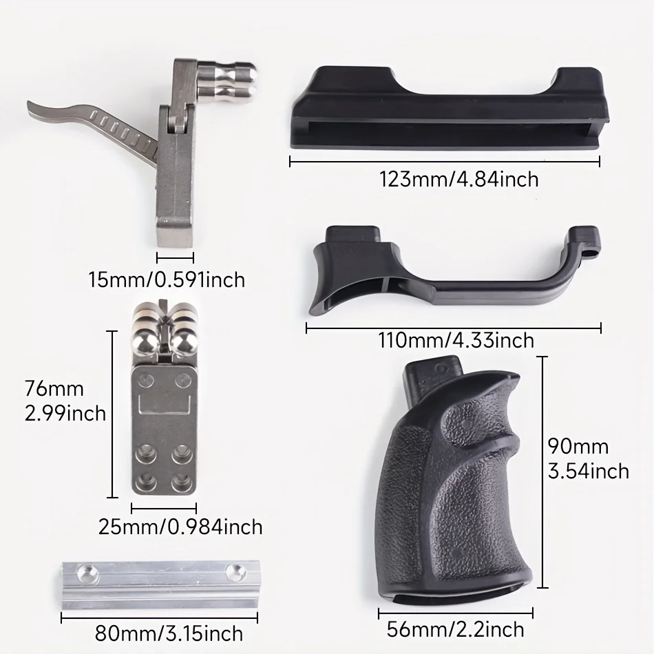 مجموعة ملحقات الصيد الخارجية الاحترافية - مجموعة أدوات DIY مكونة من خمس قطع. ملحقات تجميع المقلاع المحمولة متعددة الوظائف