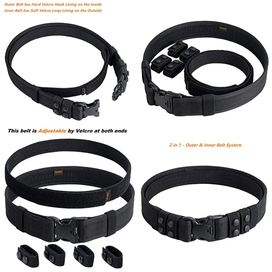 Duty w/Hook Lining 4 Keepers 2 Police Law Enforcement Officer Security Nylon Inner