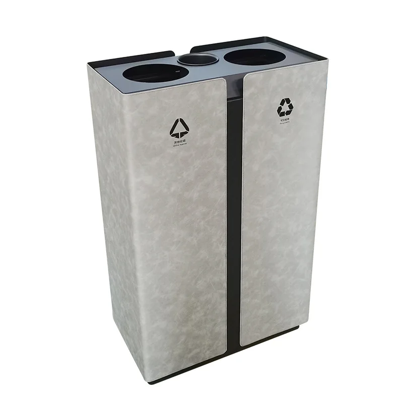 

Customized iron paint, stainless steel foreskin, outdoor courtyard, scenic spot trash can, park community municipal classificati