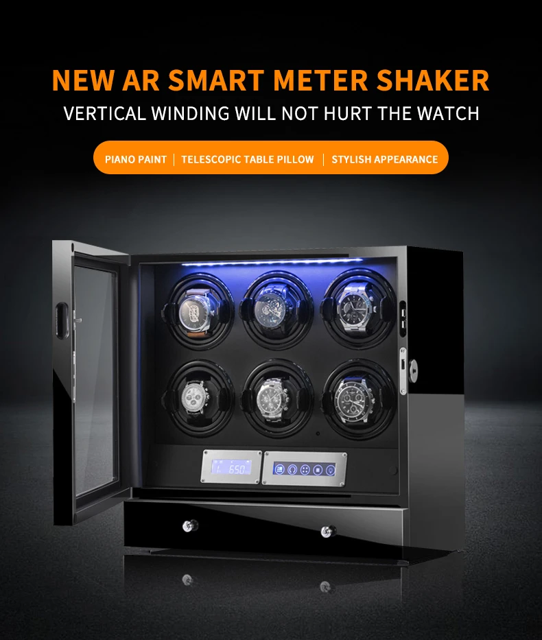 Watch Winder, Mechanical Watch, Home Automatic Winding, Storage Watch Box, Chain Swing, Placement and Turning Watch