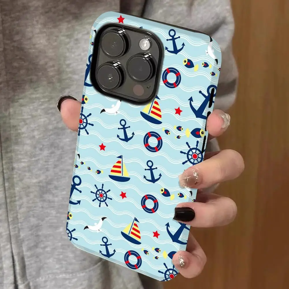 

Чехол для телефона с рисунком из мультфильма, двухслойный пленочный чехол 2-в-1 для iPhone 17 16 15 Pro Max 14 13 Pro 12 11 plus Samsung S25 24 23 Чехлы