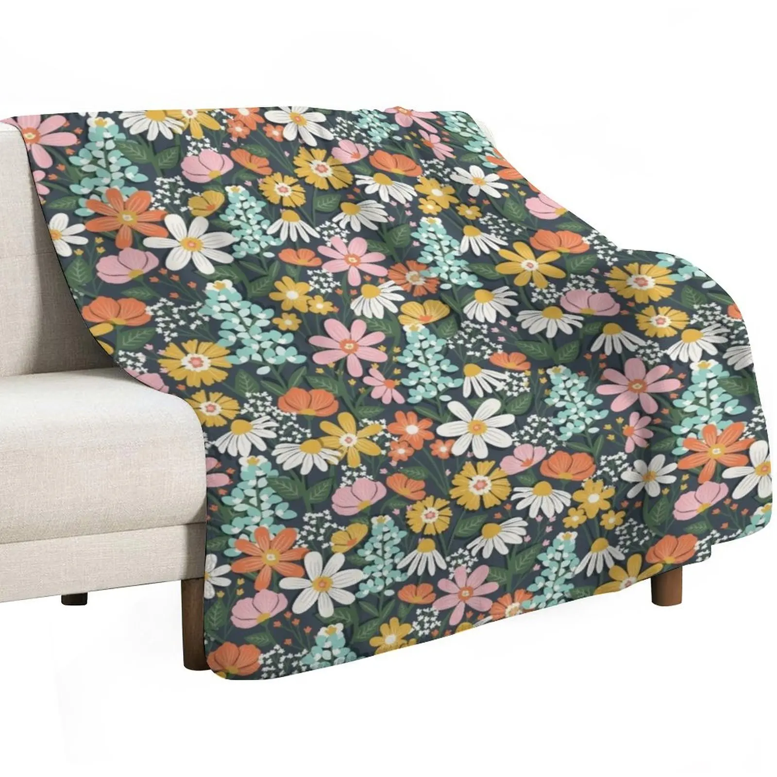 Spring Meadow Throw Blanket Versatile Cozy Throw Blanket for All Occasions