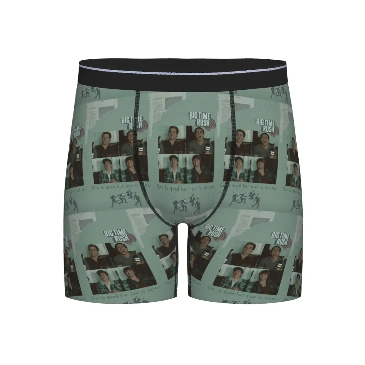 

Long Boxer Underpants Shorts Big Time Rush BTR Band Music Panties Male Soft Underwear for Homme Man Boyfriend Gifts