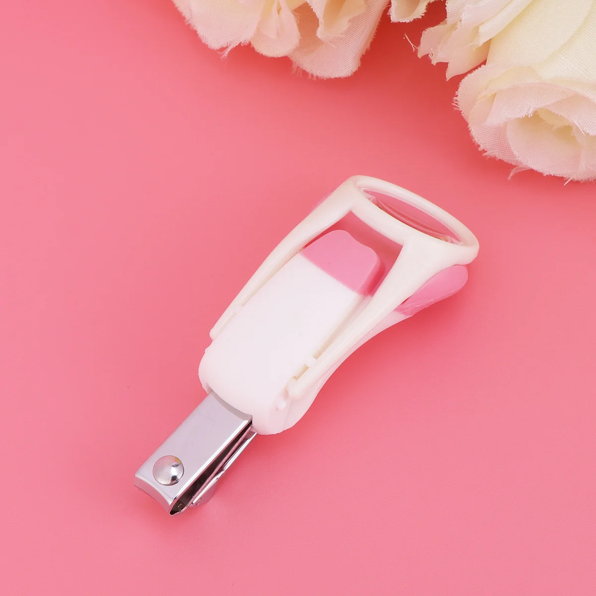 

Безопасный прочный детский набор для ухода за ногтями, розовые кусачки, пинцет, ножницы для новорожденных, портативный, легко складываемый подарок