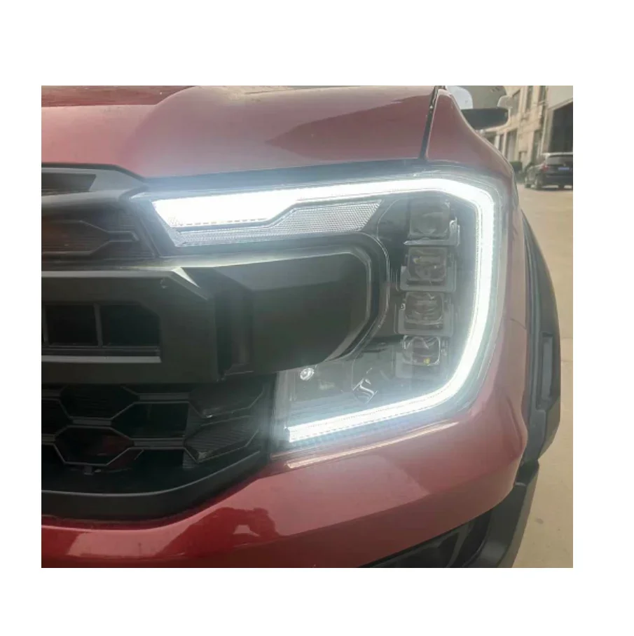 

car accessories Headlight 4 Lens Auto Lighting System LED Headlamp For Ford Ranger 2023 XL XLS XLT Upgrade Car Parts