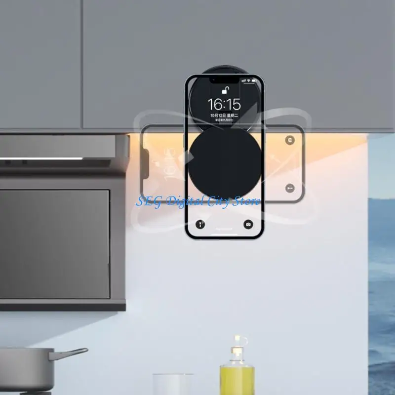 

U75B Portable Folding Car Phone Bracket with Vacuum Suction for Busy Commuters Navigation Video Calls Safe Driving Experience