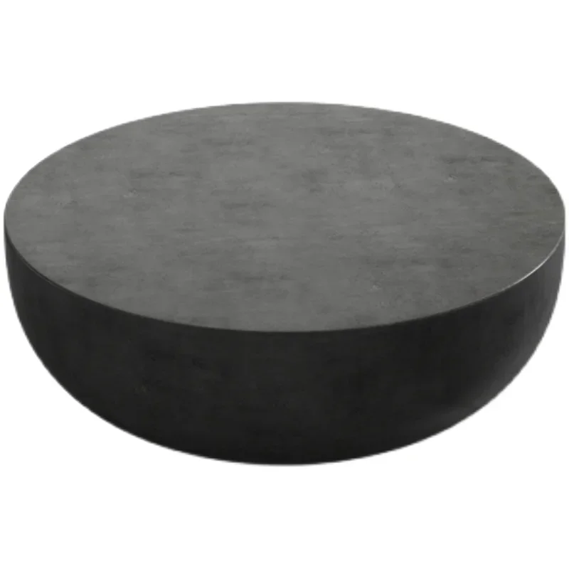 Nordic Light luxury bowl type cement coffee table designer's modern creative small family round industrial style table