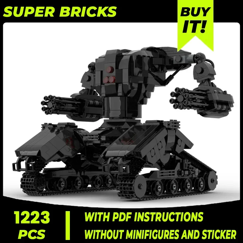 Moc Building Bricks Military Model Mech Tank Hunter Killer Technology Modular Blocks Gifts Toys For Children DIY Sets Assembly