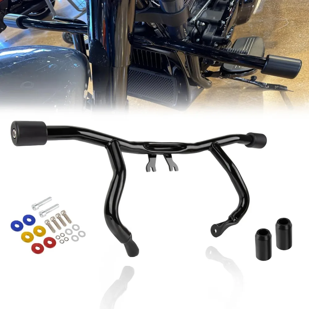 Osłona silnika motocykla paski awaryjne dla Harley Touring 2014-2024 przemieszczanie się po ulicy Road Glide Road King Electra/Ultra ochrona ramy
