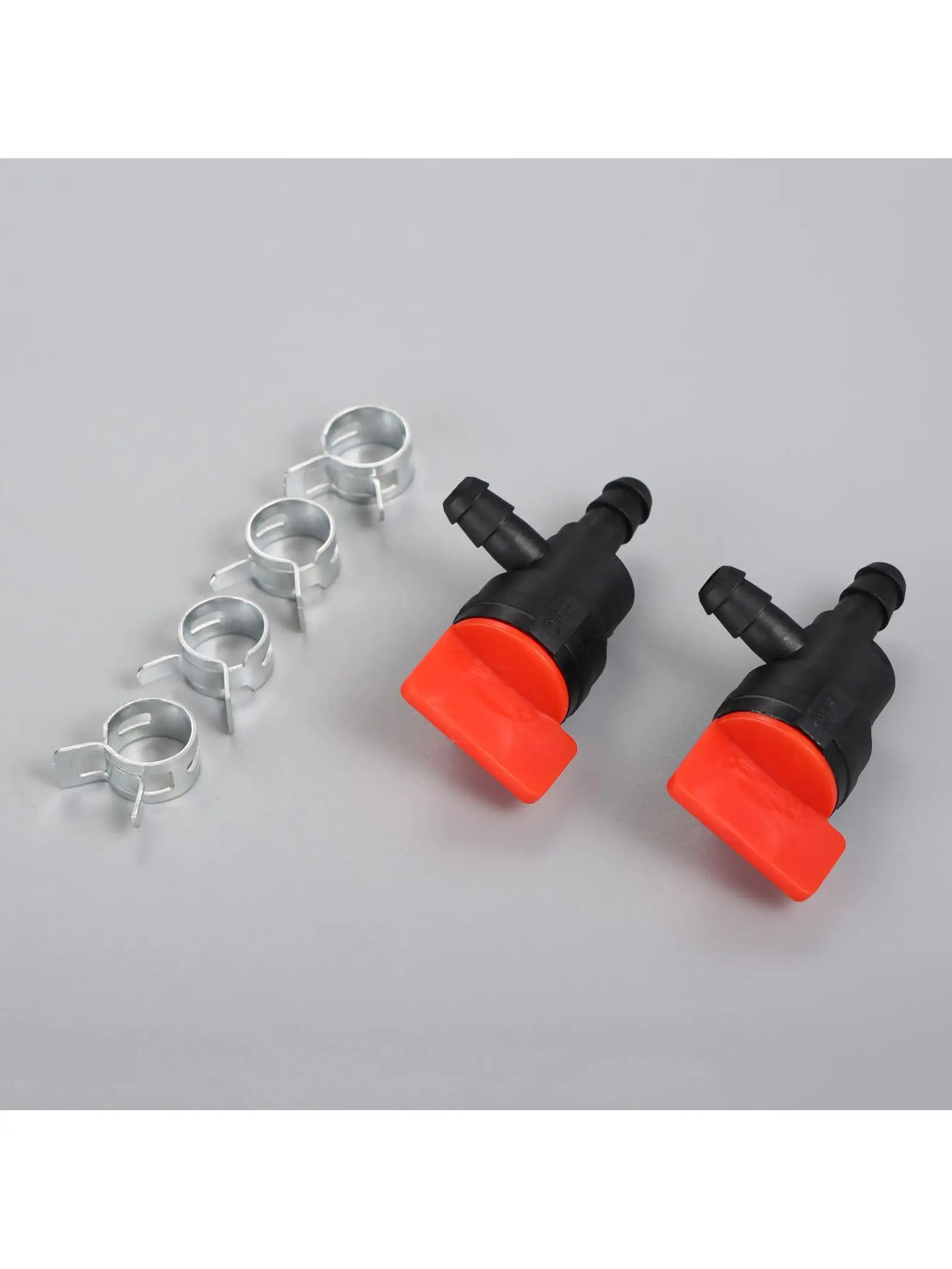 Vanne d'arrêt à 90 degrés en ligne, 2 pièces, 1/4 ", pour Briggs et Stratton 698181, avec 4 pièces pour Tecumseh 35857 et 4