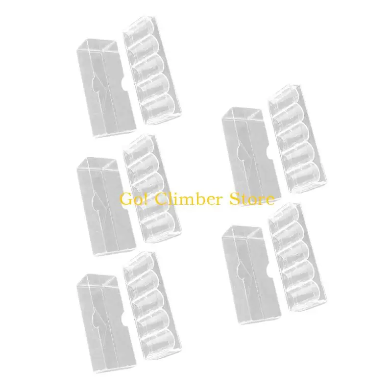 

Q84C Clear Acrylic 5 Poker Chip Secure Storage For Professional