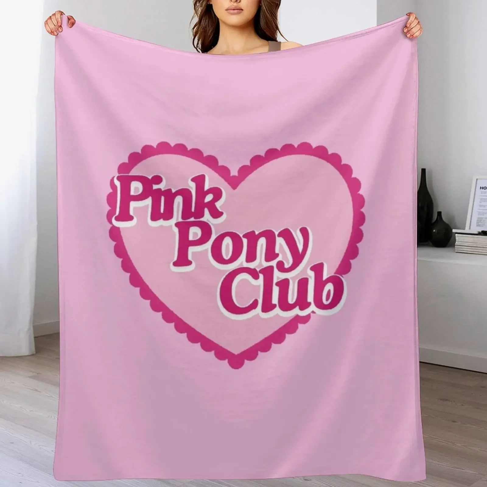 

Chappell Roan Pink Pony Club Throw Blanket All Season Lightweight Soft Blanket for Bed