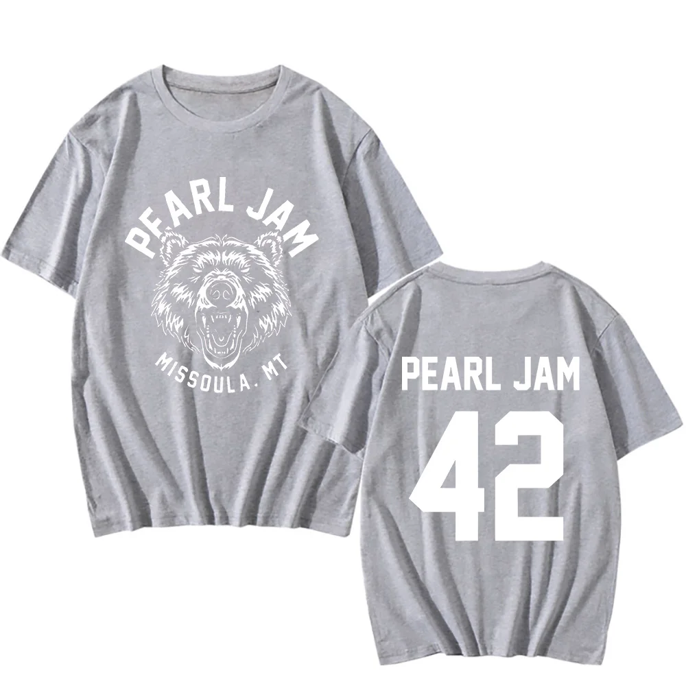 Pearl Jam T-Shirts Dark Matter World Tour Fan Gifts Classic Tees Female Male Crew Neck Cotton TShirts Oversized Tops Clothing