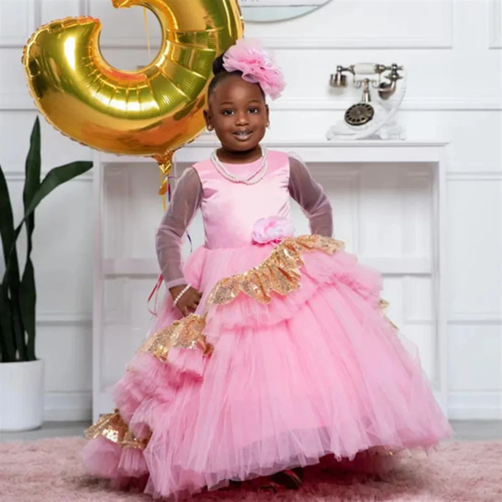robe-de-mariee-a-fleurs-pour-filles-brillante-elegante-plissee-paillettes-manches-longues-a-plusieurs-niveaux-pour-fete-d'anniversaire-premiere-communion-personnalisee