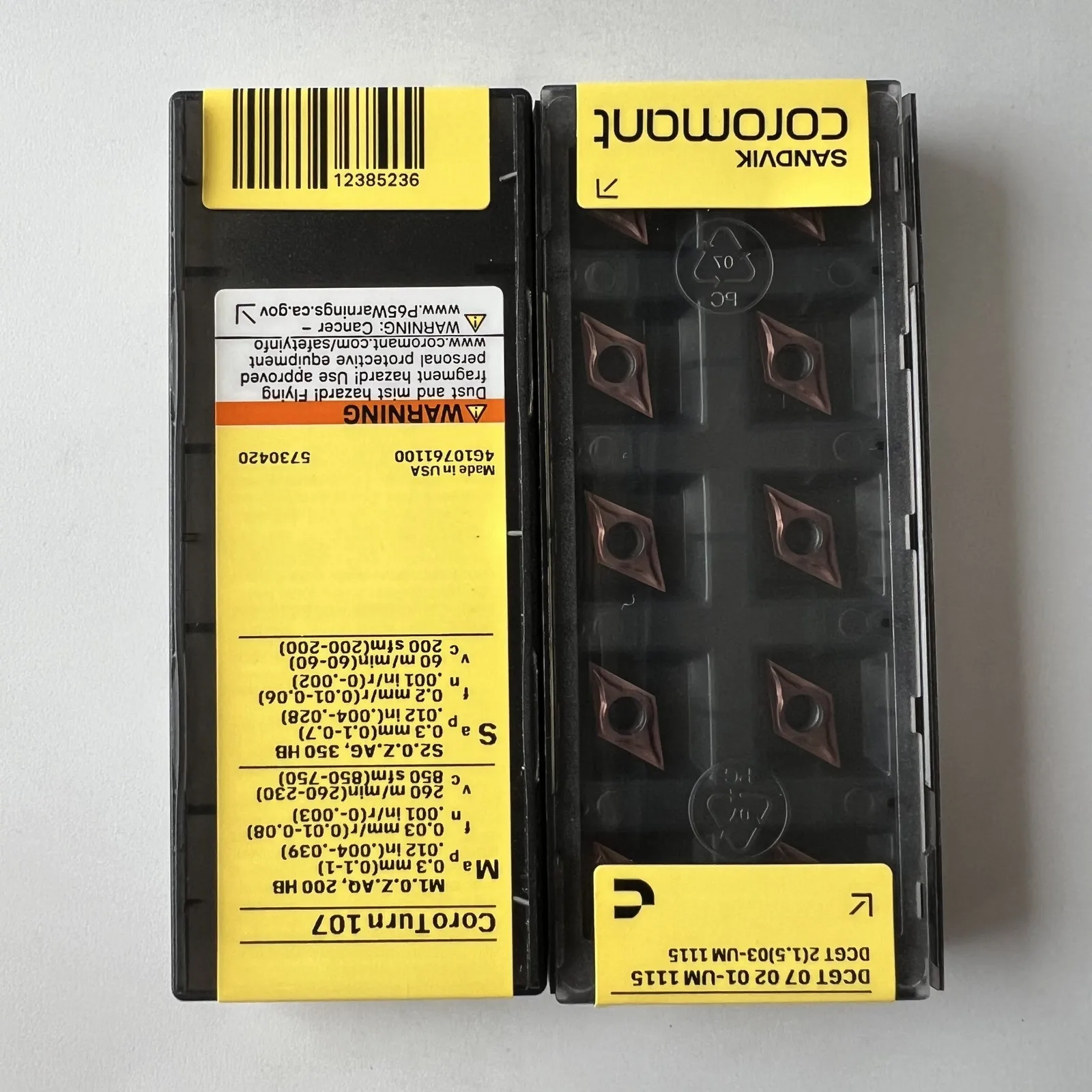 

SANDVIK / DCGT070201-UM 1115 / Original Swedish hard alloy blade 10 Pcs