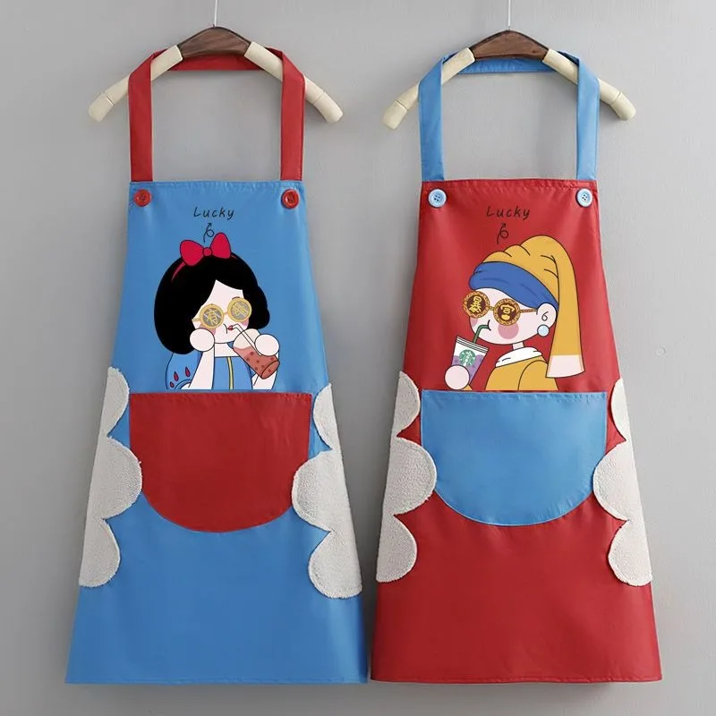 Designed Woman Aprons For Painting Chef Work Apron Beauty Nails Studios World Famous Uniform Grill Restaurant Shop Cloth Bib