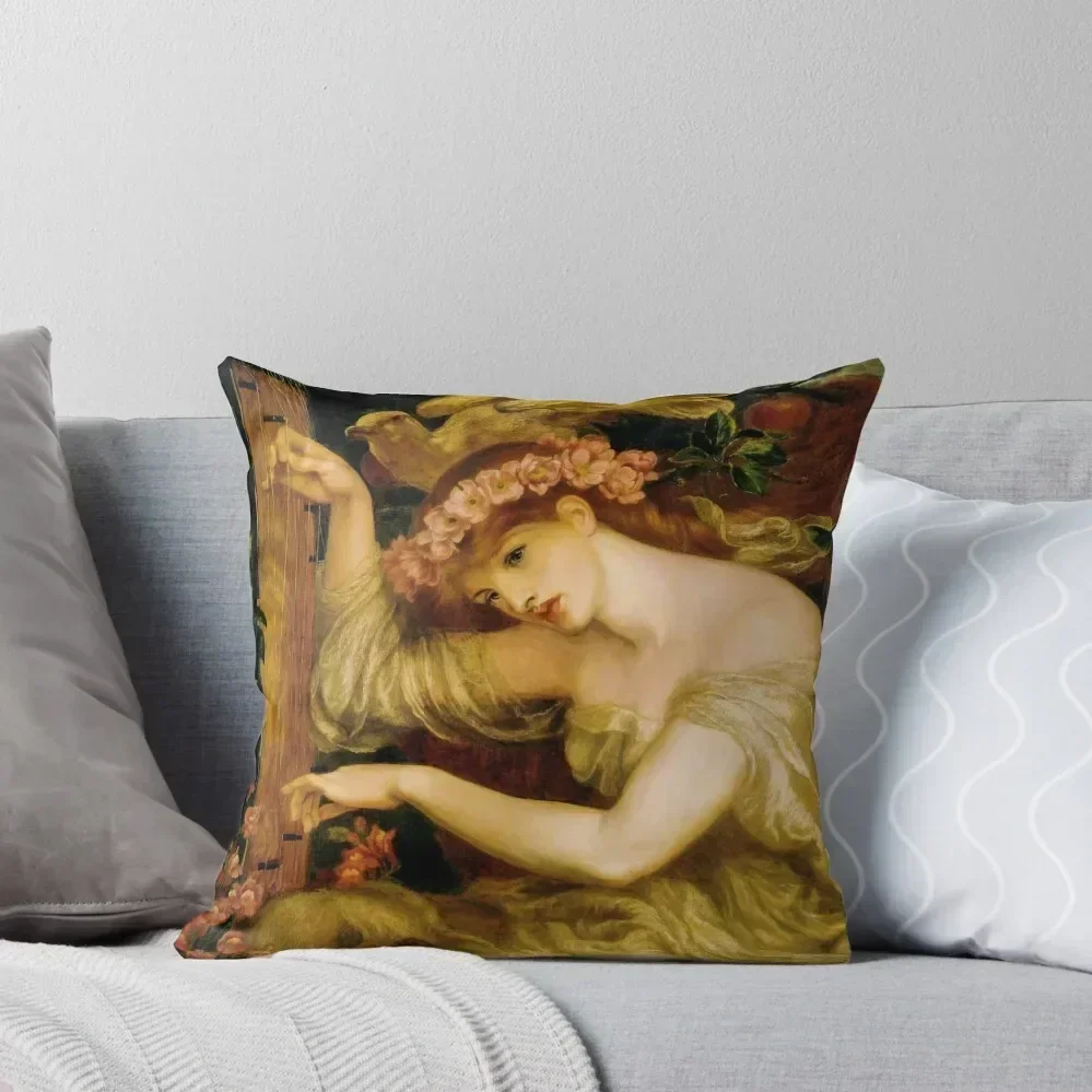 Dante Gabriel Rossetti - A Sea Spell Throw Pillow Pillow Cases pillowcases for sofa cushions pillow