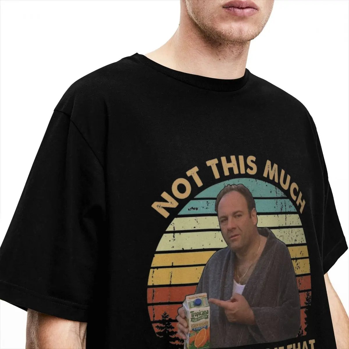 Vintage Tony Soprano T Shirt Summer Hbo Tv Show VintageT Shirts 100 Cotton Hipster Tshirt For Men\'s Short-Sleeve Casual Top Tees