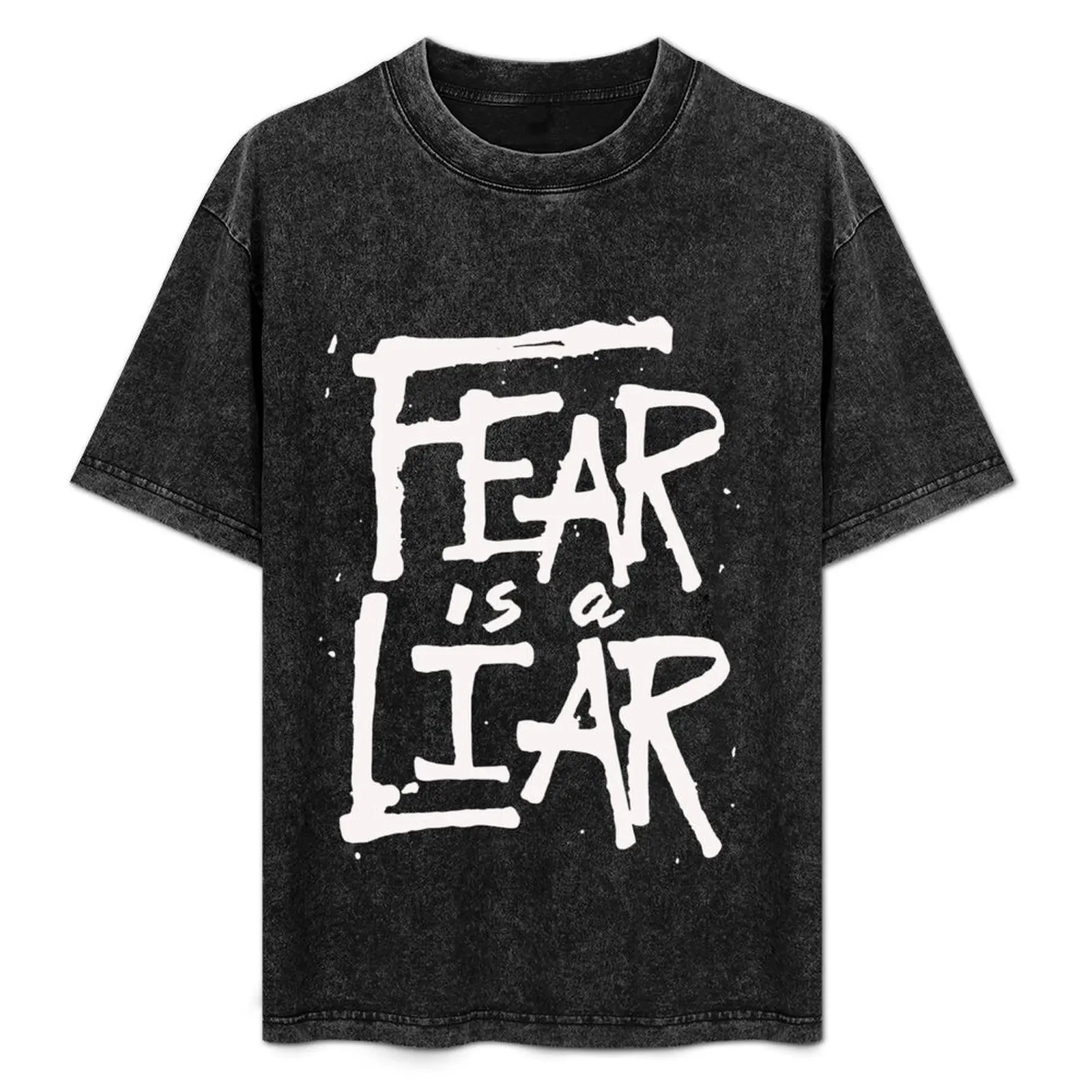 

Fear is a Liar - Inspirational Christian T-Shirt sports fans Short sleeve tee Aesthetic clothing quick drying cotton t shirt men