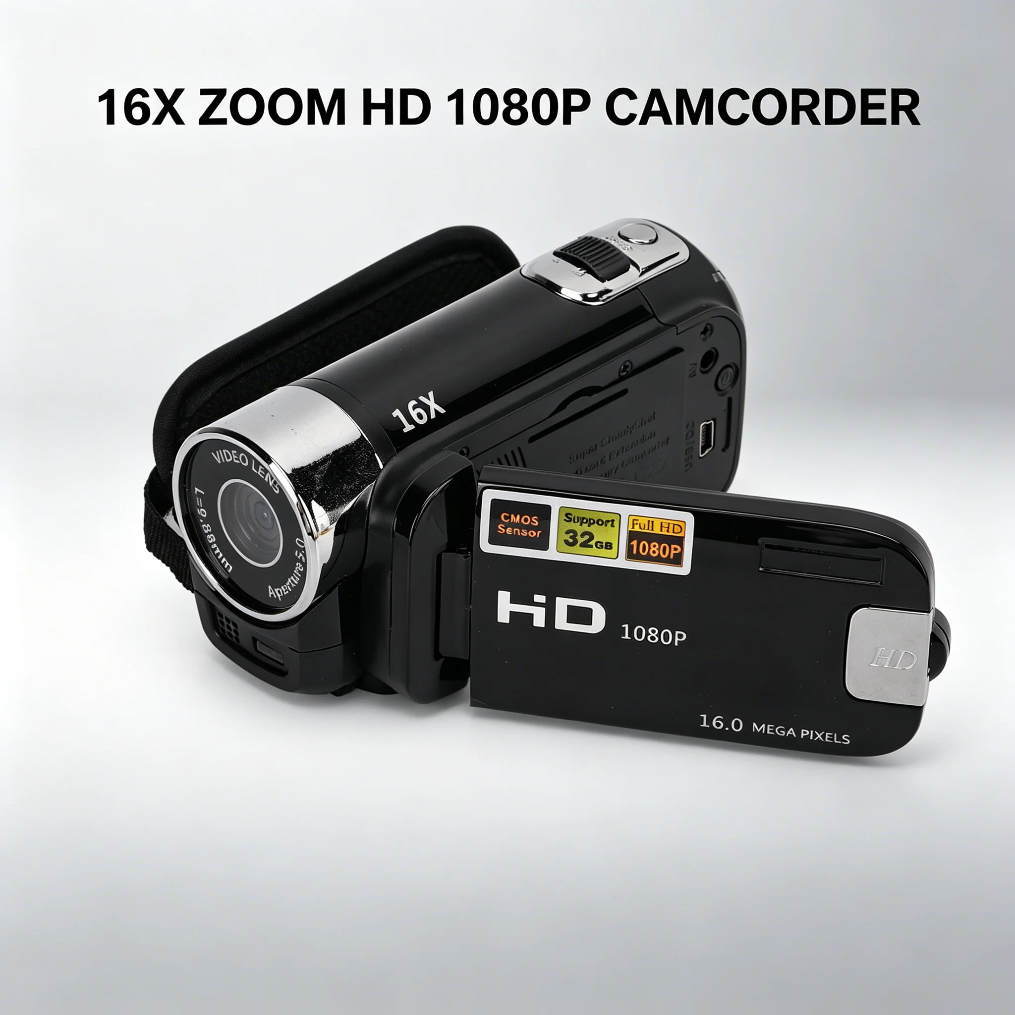 Digital Video Camcorder Digital Camcorders 16MP 2.7inch Color Screen 16X Zoom Portable for Gifts for Family for Kids