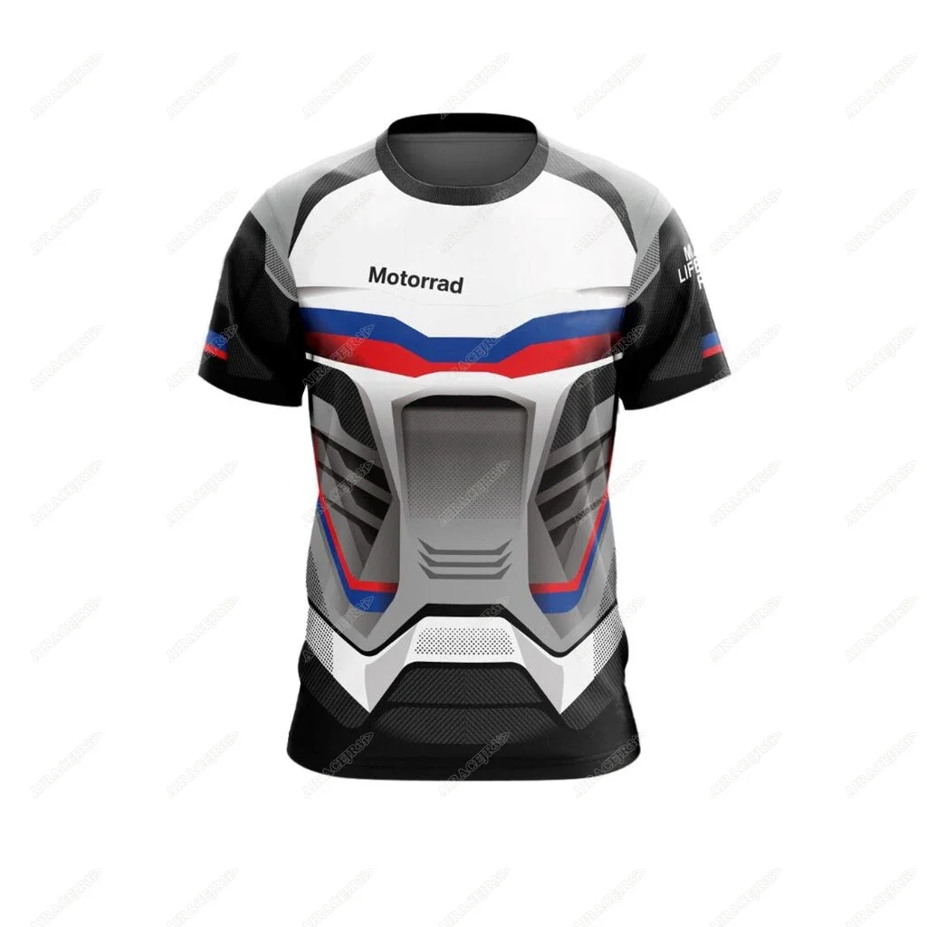 2024 Motorrad T-Shirt ADVENTURE Racing Team Motorsport Motorcycle Shirt Sports Travel Men's Quick Dry Breathable Jerseys