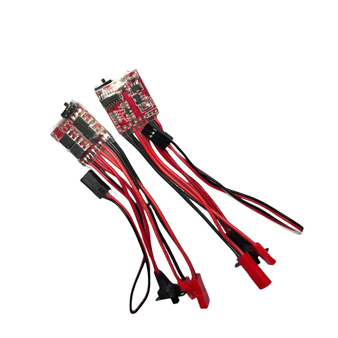2PCS RC Mini 2S 30A ESC Motor Speed RC ESC 2KHz Forward Reverse Brake for DIY Mini 1/16 1/18 1/24 RC Car Boat Tank w/Brake