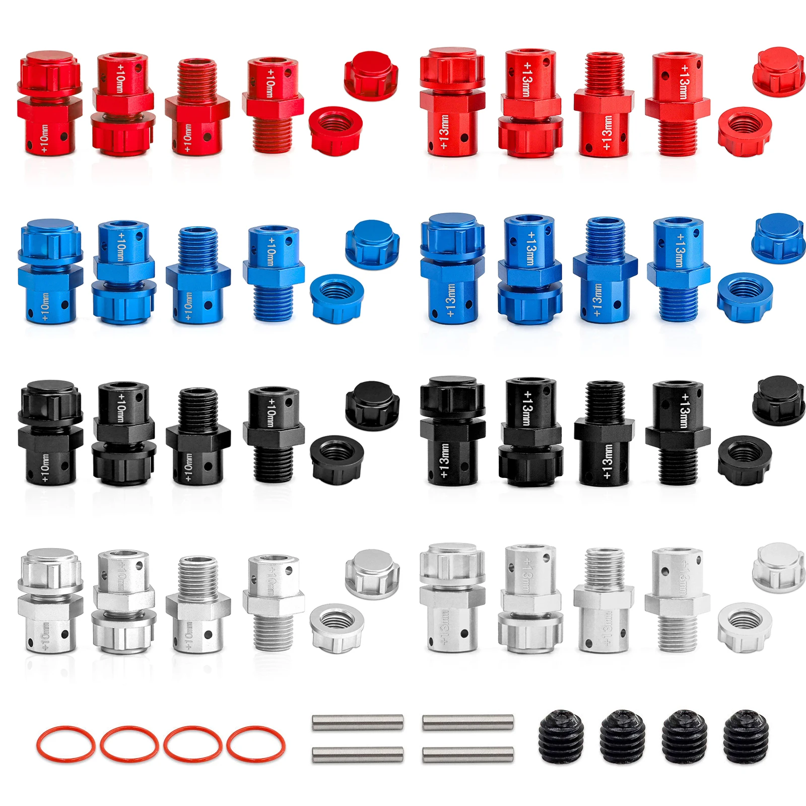 

Aluminum 17mm Extended Wheel Hex Adapte(+10mm/13mm) for Arrma 1/8 Kraton Outcast Typhon 1/7 Mojave Infraction Felony Limitless