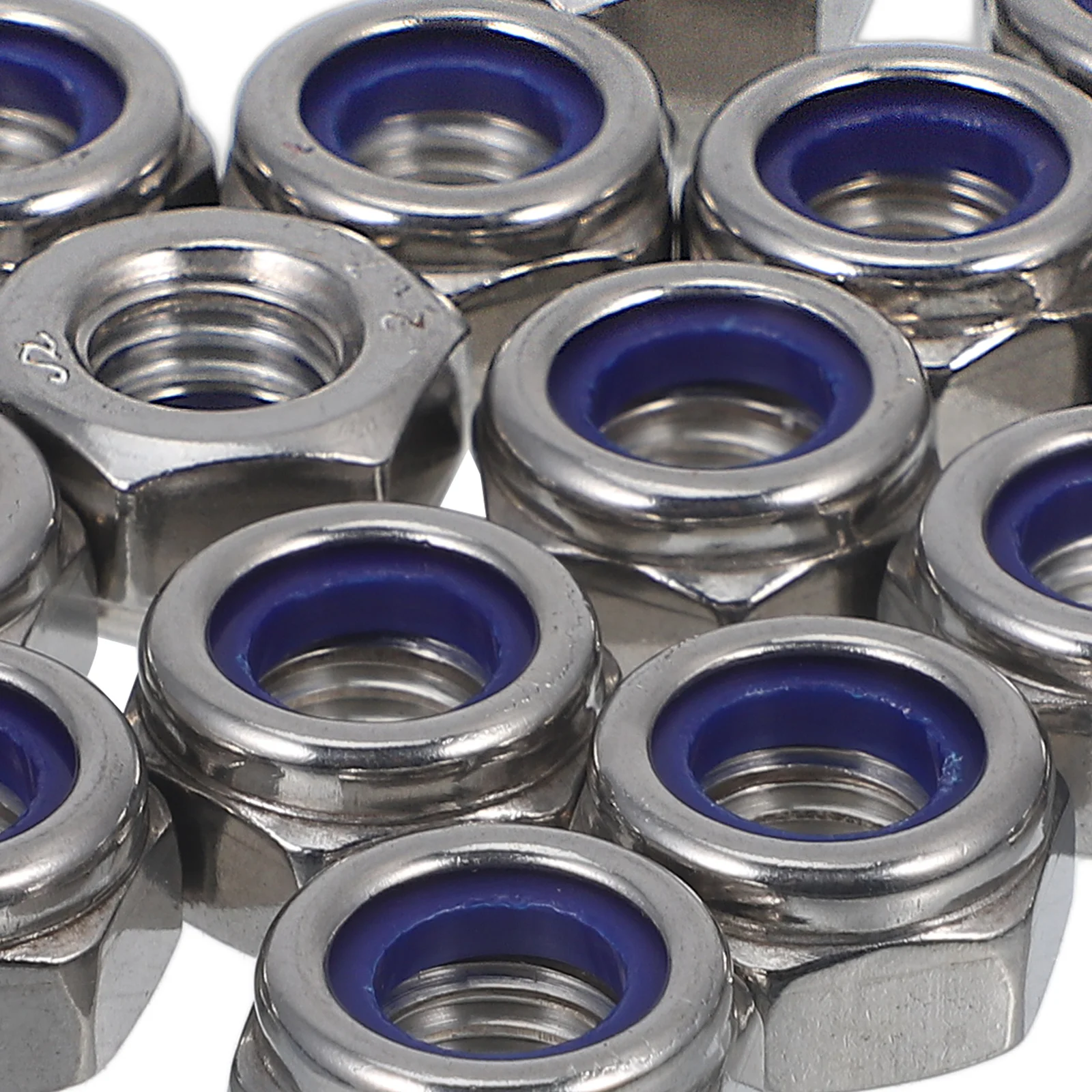 

15pcs Lock Nuts Set 304 Stainless Steel Hardware Fasteners For Machinery Electronic Devices Thread Nut Hexagon Nut Replacement