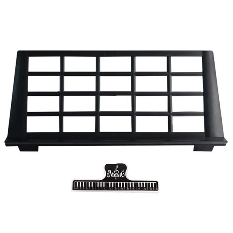 Sheet Musical Instrument Keyboard Stand Accessories Portable Durable Holder,Include 1 Pcs Music Book Clip-A00E