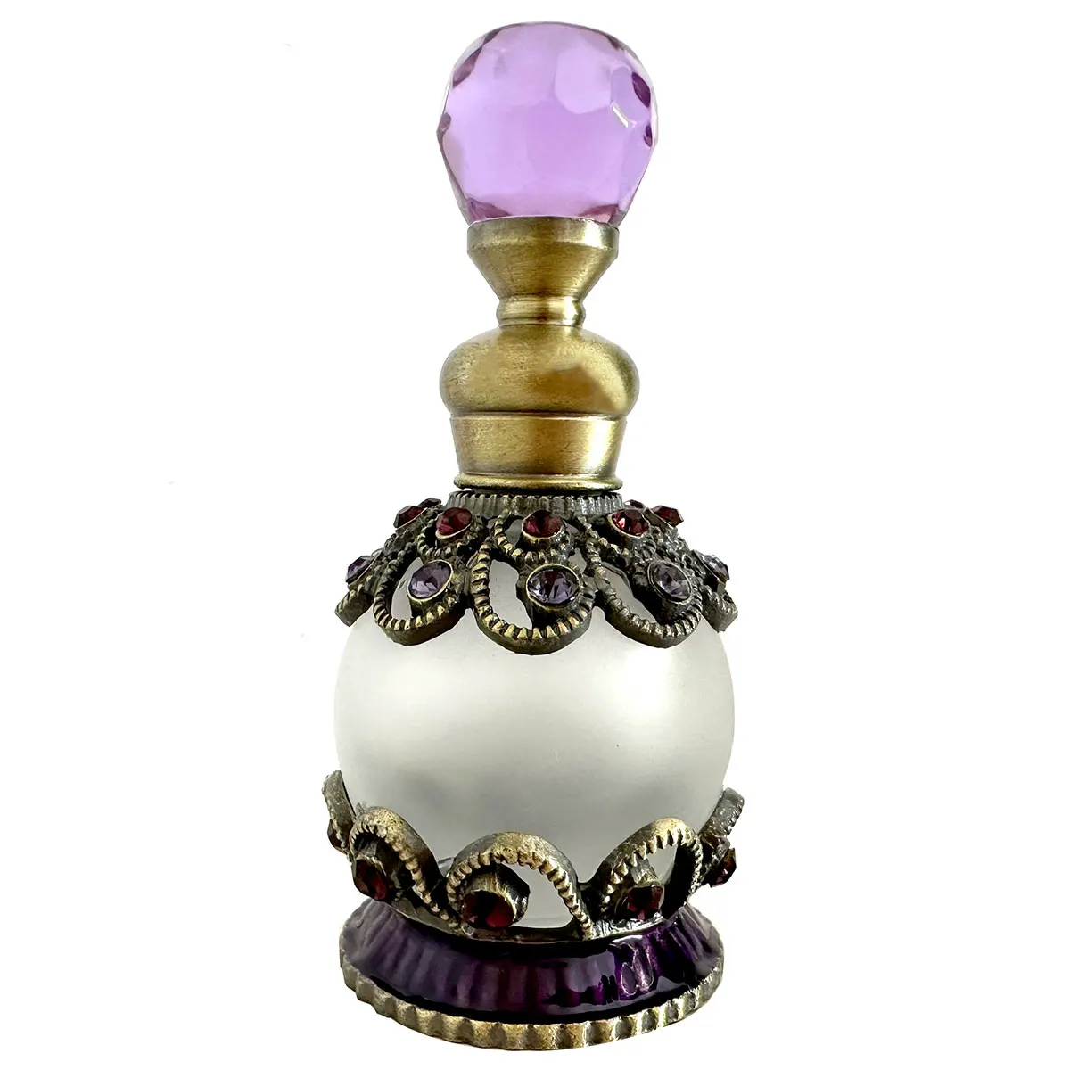 15ml Vintage Portable Perfume Bottle Recyclable Empty Essential oil Bottle Glass Perfume Bottle Ornament Dressing Table Decor