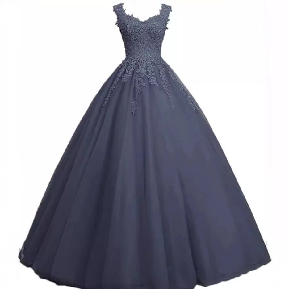 

New light wedding gown long party dress