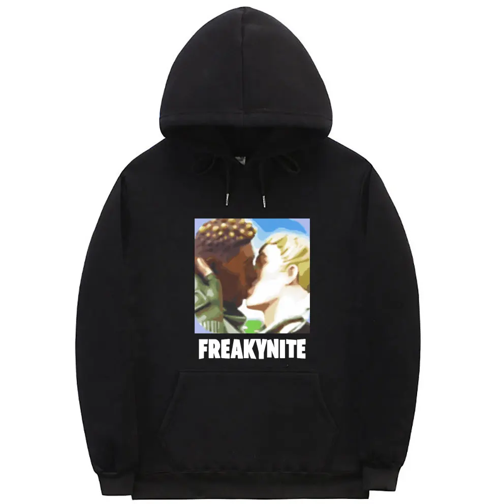 Freakynite Funny Meme Hoodie Video Game Related Joke Humor Hooded Pullover Men Women Fashion Oversized Fleece Cotton Hoodies