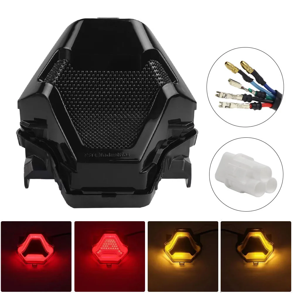 Motorcycle LED Taillight Brake Rear Turn Signal Indicator Lamp Tail Light For Yamaha YZF R3 R25 Y15ZR FZ07 MT07 LC150 MT-07 YZ-F