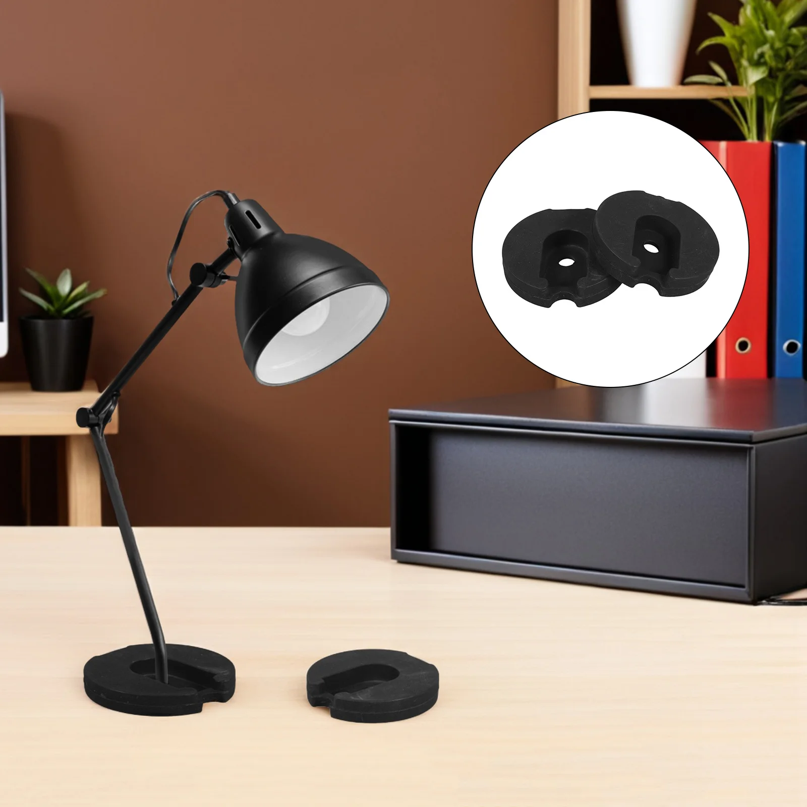 2Pcs Reinforced Floor Lamp Base 9Cm Weighted Metal Stand for Enhanced Stability Replacement Part for Standing Lamps Secure Fit