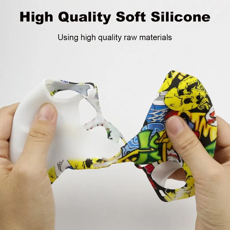 لسوني بلاي ستيشن 5 لينة سيليكون جل المطاط غطاء ل PS5 تحكم حماية الحال بالنسبة PS5 ملحق الإبهام قبضة غطاء