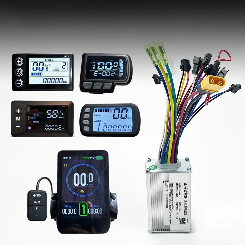 

Bicycle modification 5th gear 36v48v250W350W500W power electric vehicle speed instrument controller code meter