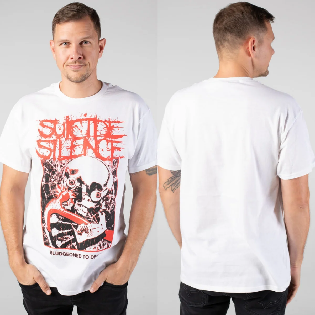 Fit Suicide Silence Graphic Cotton T-shirt Unisex Summer Short Sleeve Fashion Brand Tee Luxury Casual Vintage Tees view 5