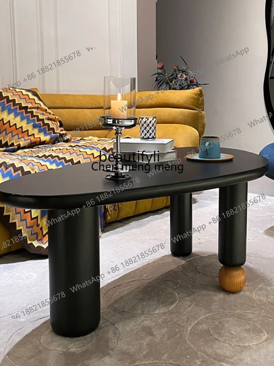 

Новый журнальный столик в французском стиле Гуо Фэн, круглый, из массива дерева, простой, в скандинавском стиле, дизайнерский, для гостиной