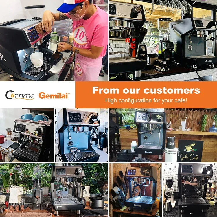 Gemilai CRM3200D Semi automatic industrial commercial espresso coffee machine for business