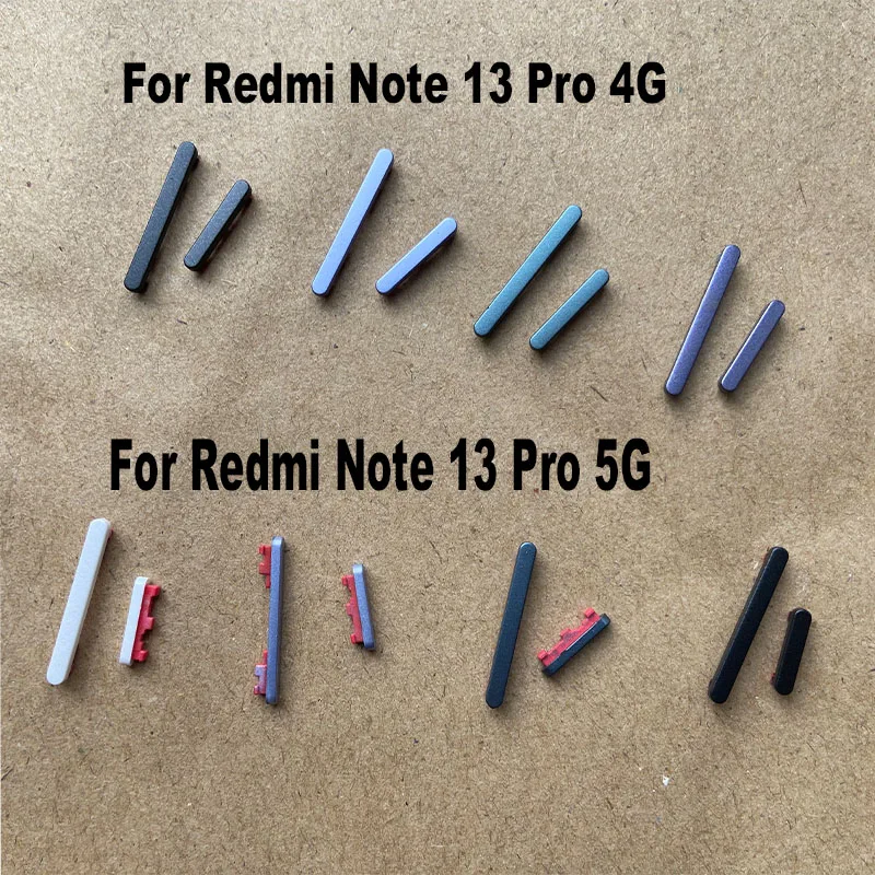 For Xiaomi Redmi Note 13 PRO 4G 5G Side Button Buttons Power Volume Switch On Off Keys Replacement Repair Parts