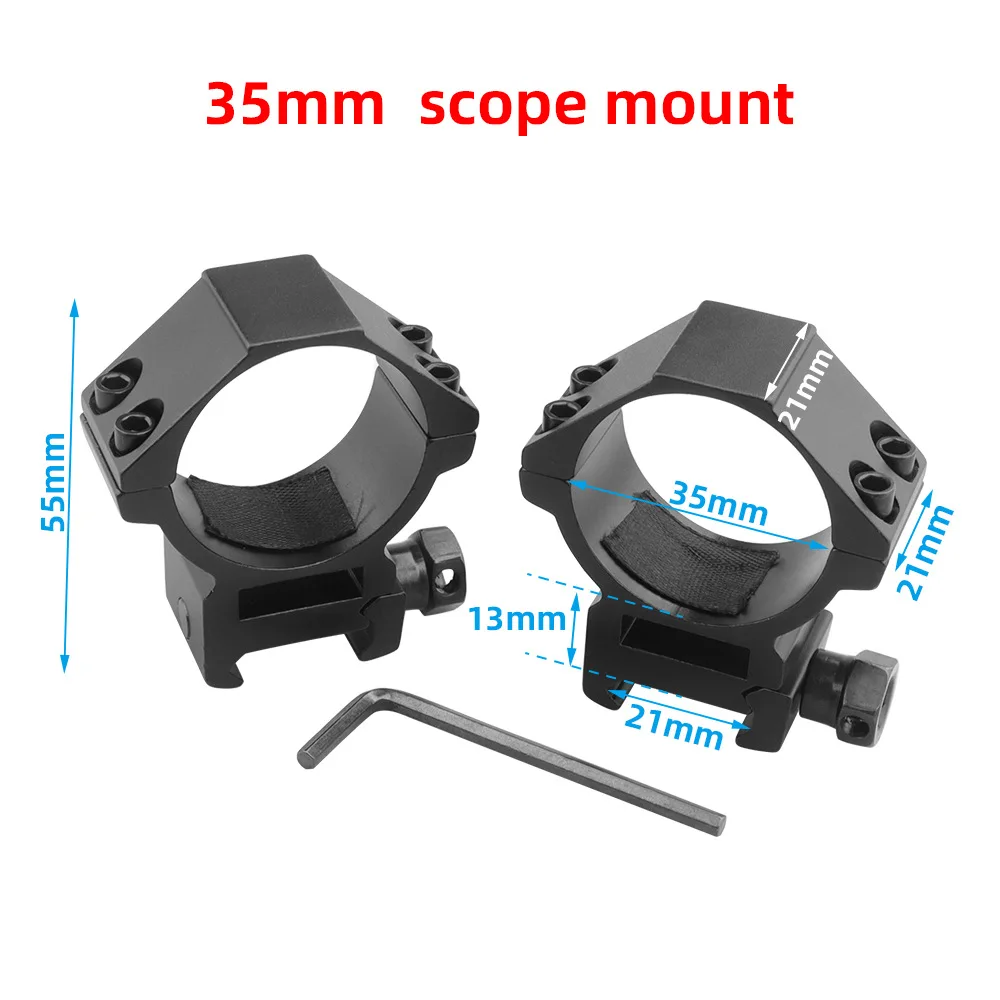 35 مللي متر/34 مللي متر بندقية نطاق جبل حلقة 20 مللي متر السكك الحديدية قطعة واحدة قاعدة مسدس لعبة البصر البصري مصباح يدوي الليزر Riflescope جبل حامل