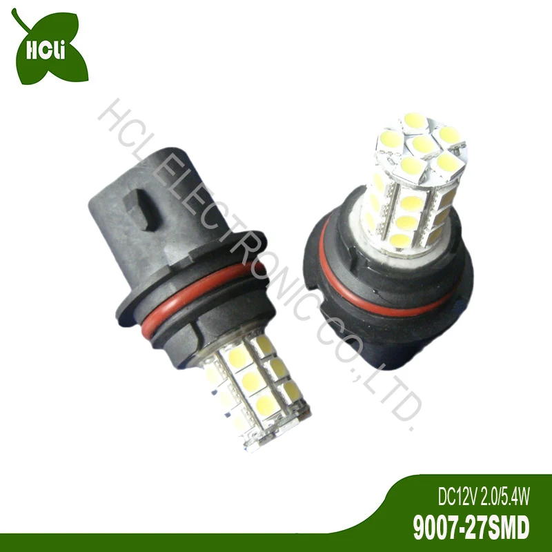 High quality 12V 5.4W 9007 HB2 Car Led Bulbs Auto Front Fog Lamps Decorative Lights DRL Hi/Low Beam Lights free shpping 2pcs/lot