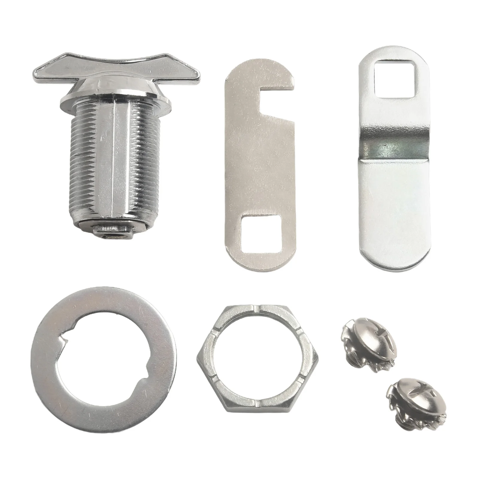 Zatrzask przedziału bagażnika Krzywka drzwi przedziału RV Chromowana Łatwa instalacja Wysoka jakość Praktyczne zastosowanie Bezpieczne