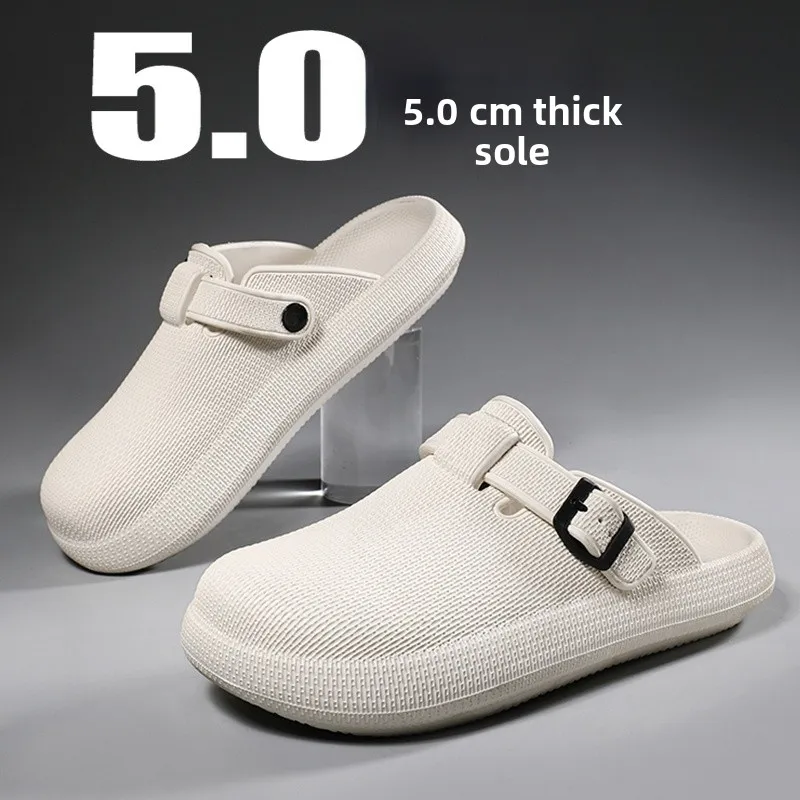 

Men's Summer Outdoor Fashionable Birkenshoes Couple Beach Wear Resistant Soft Bottom Slip-On Anti-Slip Half Slippers