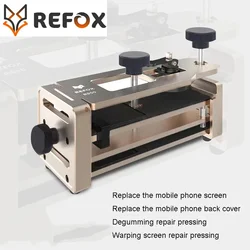 REFOX RS50 2 in 1 Mobile Phone Opener Clamp for All Mobile Phone  Back Cover Removal and Pressure-holding Fixture Repair Tool