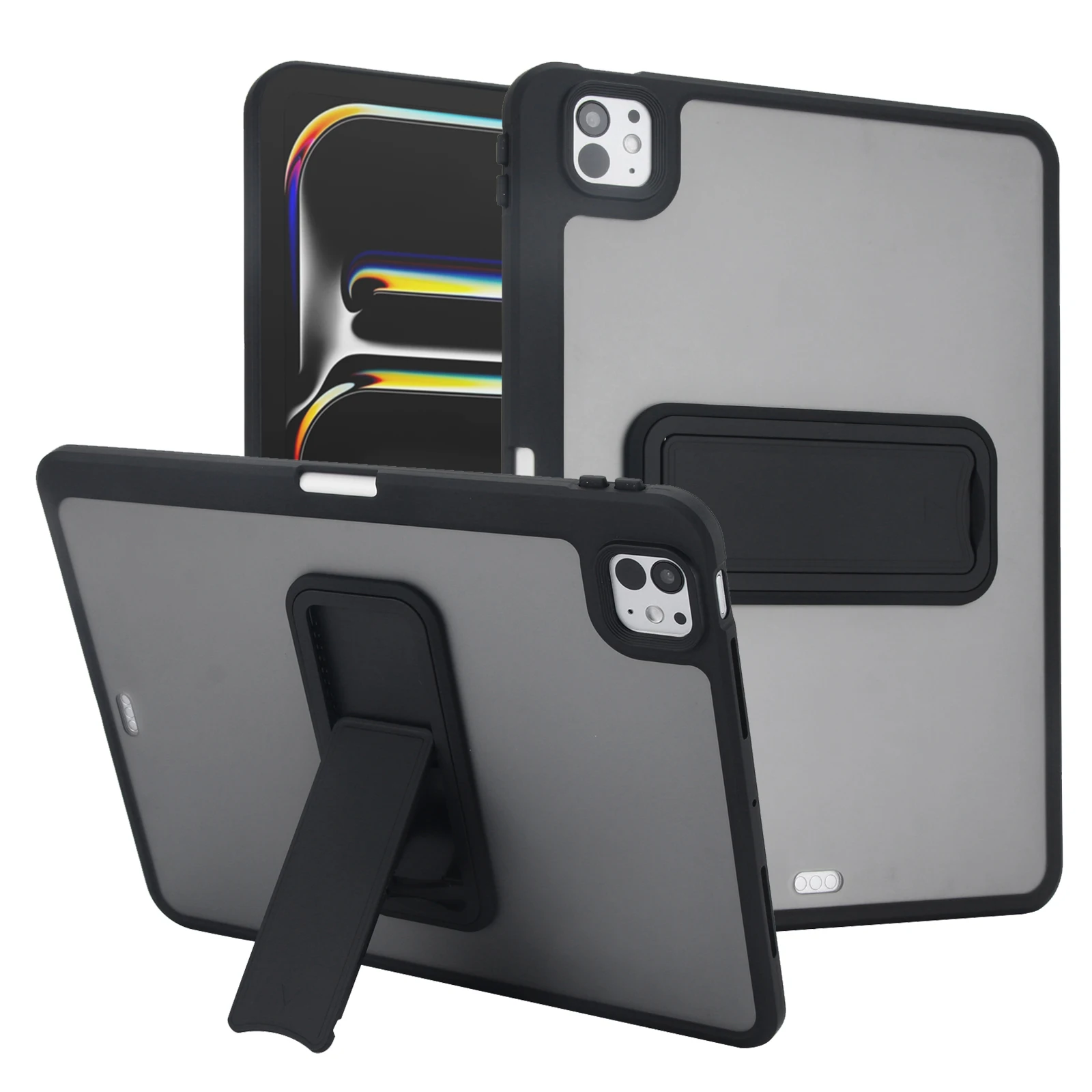 For iPad Case 11th 10th Gen 2026 2025 A16 Pro 11 7 8 9 10.2 inch Translucent Matte Stand Cases Mini Air 3 10.5 4 5 10.9 6 Cover